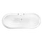 Aqua Eden Clawfoot Bathtubs, 61 L, 30.13 W, White/Polished Chrome, Cast Iron VCT7DS6130NC1 - alternate 6